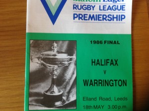 1986 Premiership Final Programme