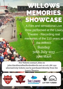 Willows Memories event - Lowry 30th July